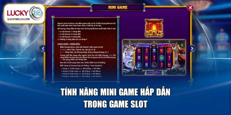 Tính năng Mini game hấp dẫn trong game slot